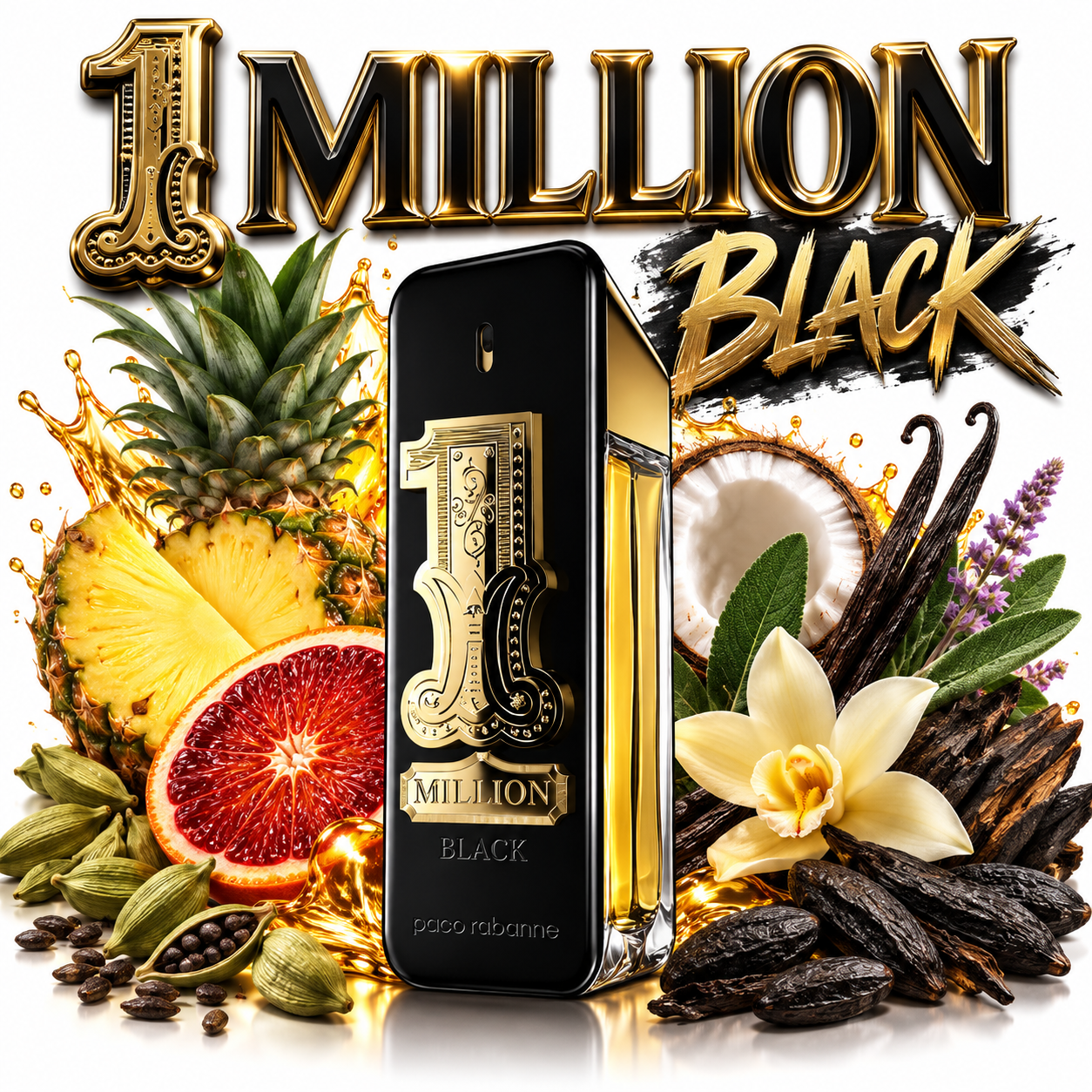 Snacks' Scents Paco Rabanne 1 Million Black perfume sample decant